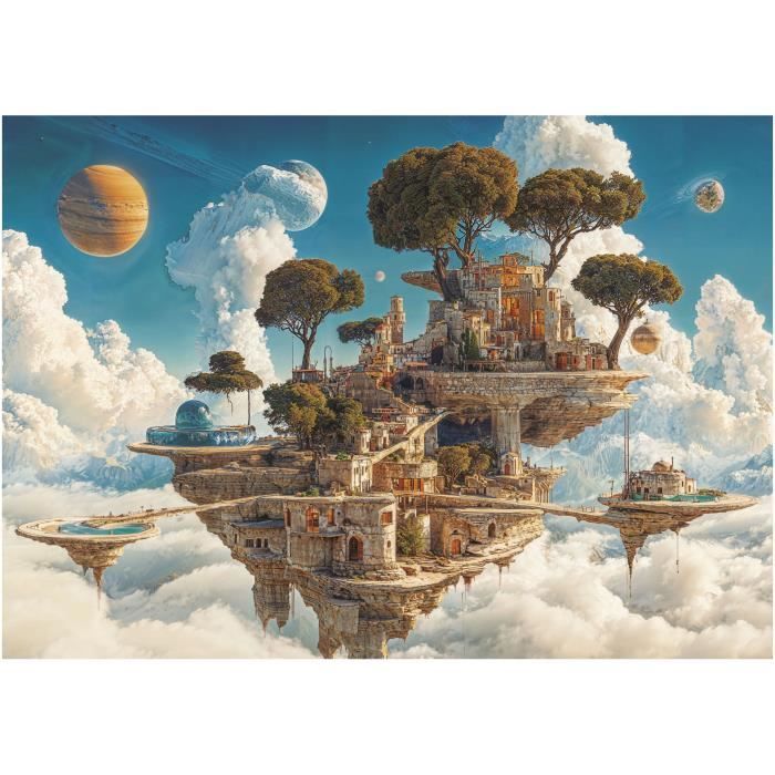 Image secondaire de Puzzle - EDUCA - Royaume des Nuages - 500 pieces - Theme Fantastique - 48 x 68 cm