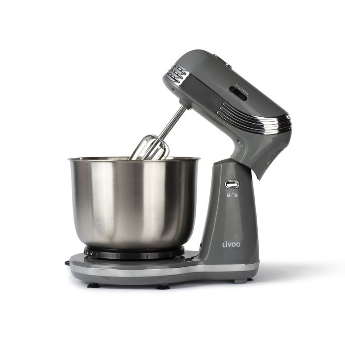 Image secondaire de Robot pâtissier multifonction LIVOO DOP137G - Bol acier inoxydable 3L - 6 vitesses