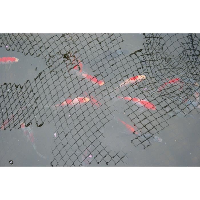 LAGUNA Filet protecteur pour bassin 4,5 x 3,5 m (15 x 12 pi) - Noir - Pour poisson
