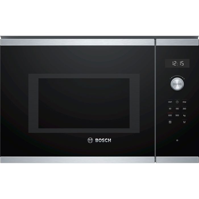 Micro-ondes encastrable - BOSCH S�rie 6 - BFL554MS0 - Noir / Inox - 59,4 x 38,8 x 38,3 cm