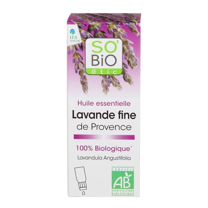 So'Bio Étic Arôma Huile Essentielle Lavande Fine de Provence Bio 10ml