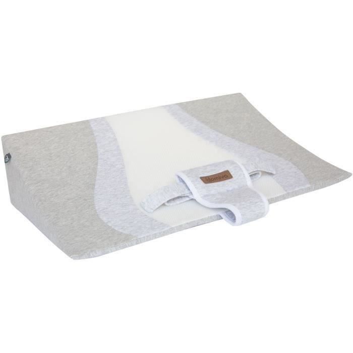 DOMIVA Plan incliné 3D Wave - Maille 3D alvéolaire - 25° - Blanc - 60 x 120 cm