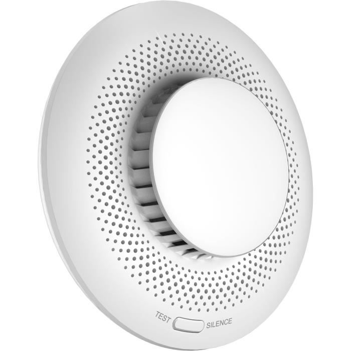Rilevatore di fumo - EZVIZ - T4C - Rilevazione a 360° - Sirena 85dB - Allarme luminoso - Batteria a lunga durata