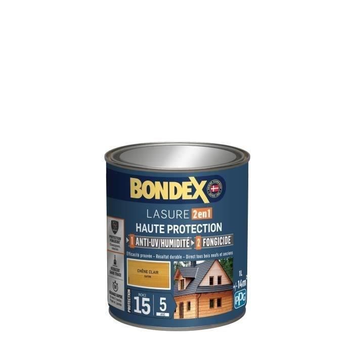 BONDEX 2 in 1 Satin High Protection Stain 5 years - Light oak