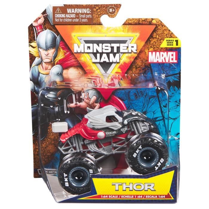 Image secondaire de Monster Jam - Vehicule Marvel 1:64 Monster Jam série 2 - Modèle aléatoire