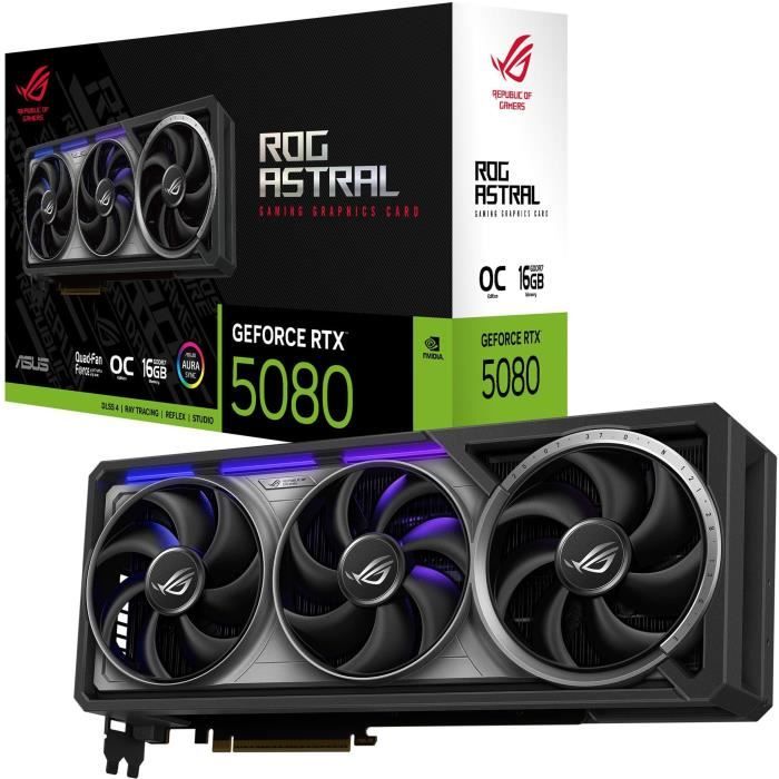Graphics card - ASUS - ROG-ASTRAL-RTX5080-O16G-GAMING