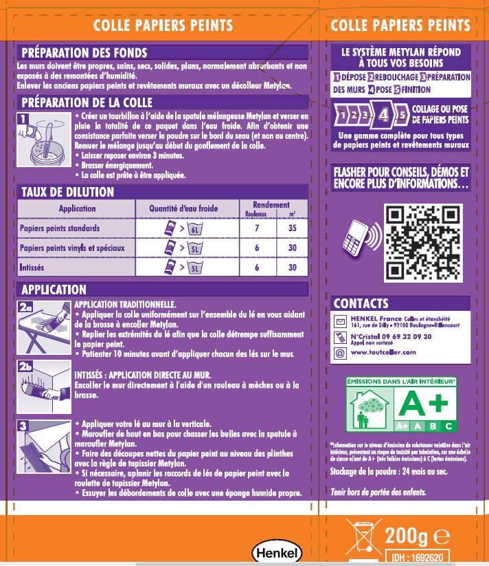 Wallpaper Adhesive All Wallpapers 200 g Size