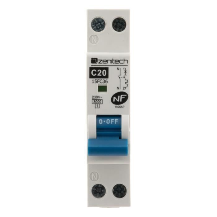 Disjoncteur ZENITECH PH/N 20A NF