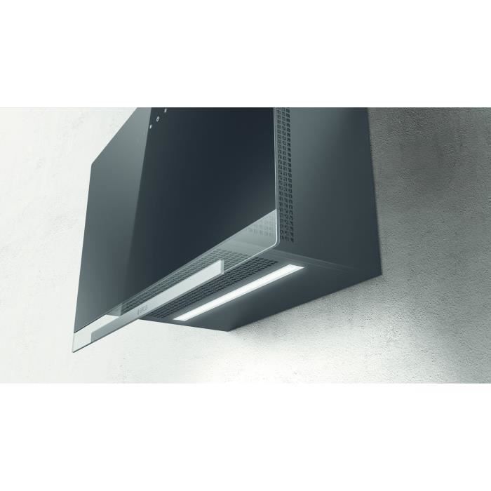 Image secondaire de Hotte - ELICA - Aplomb - BL/A/60 - 58,8 x 65,5-99 x 25 cm - Verre noir / Gris anthracite
