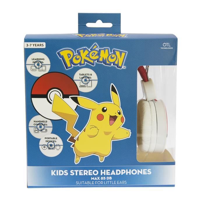 POKEMON Casque Audio Enfant Kidsafe
