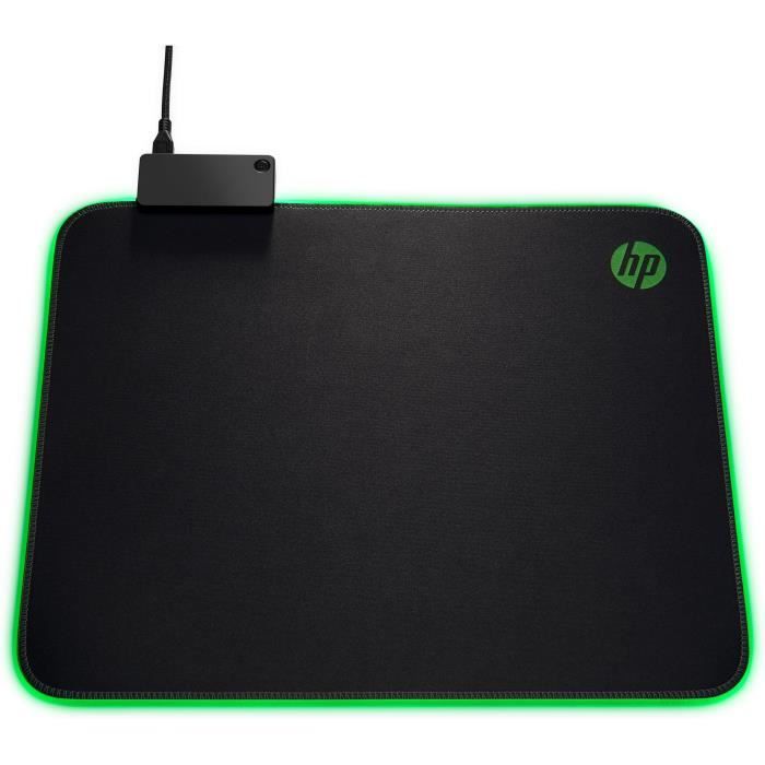 Tapis de souris gaming 400 pour HP Pavilion - noir et vert