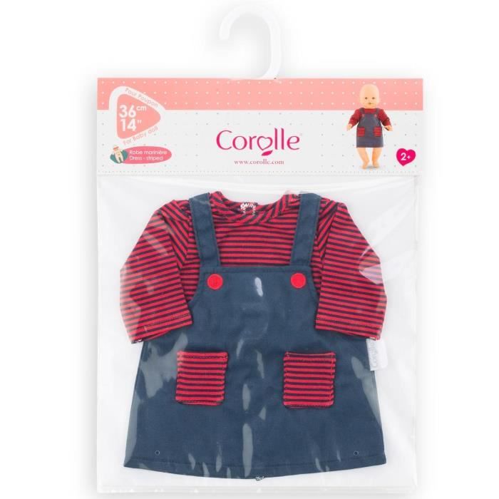 COROLLE - Robe Mariniere - Pour poupon 36 cm - Des 2 ans