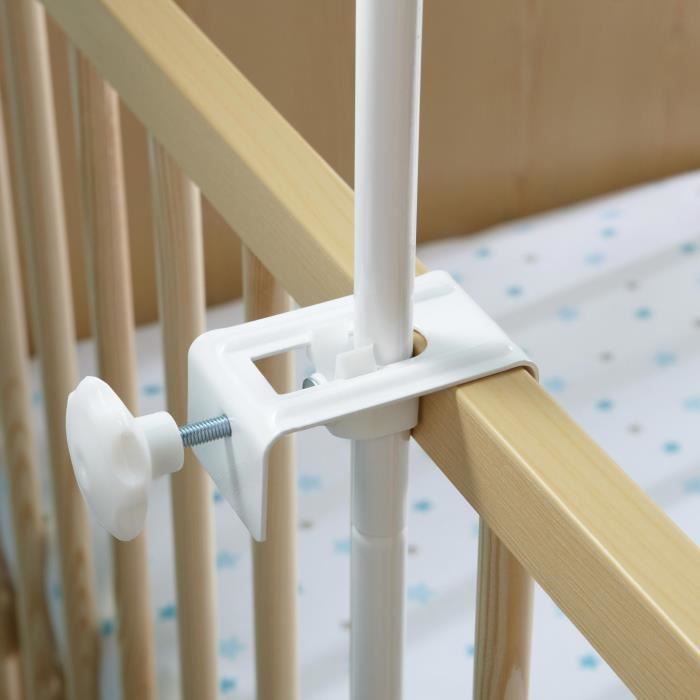 Image secondaire de Lot ciel de lit + fleche de lit a fixer - DOMIVA - Moustiquaire pour lit blanc, maille ultra fine
