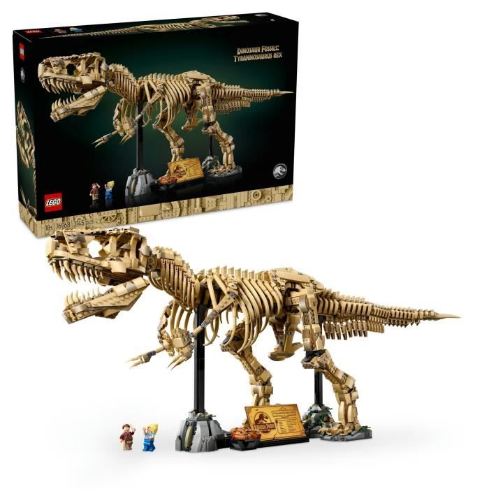 LEGO Jurassic World 76968 Les Fossiles de Dinosaures : le Tyrannosaurus Rex - Pour Adulte