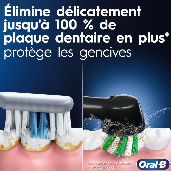 Image secondaire de Brosse a dents électrique - ORAL-B Pro 1 - Sensitive Clean - Bleu
