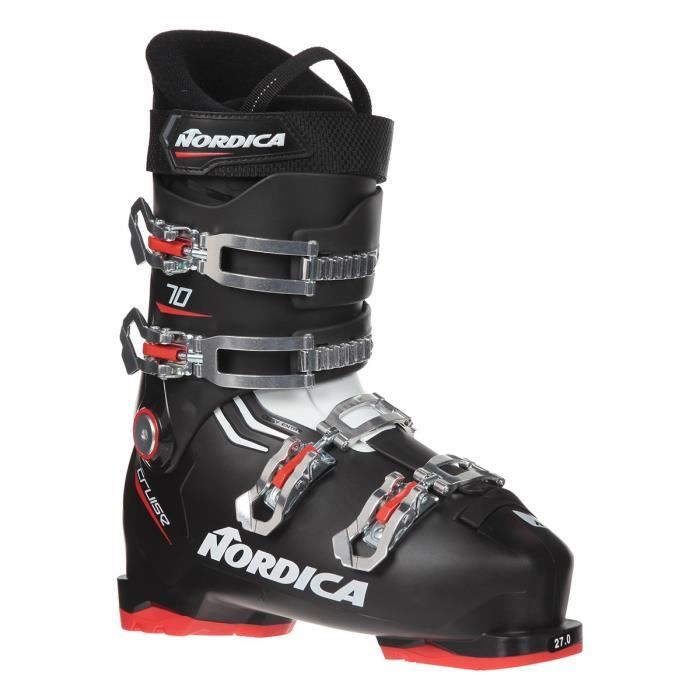 NORDIKA Chaussures de ski THE CRUISE 70 - Homme - Noir et Rouge