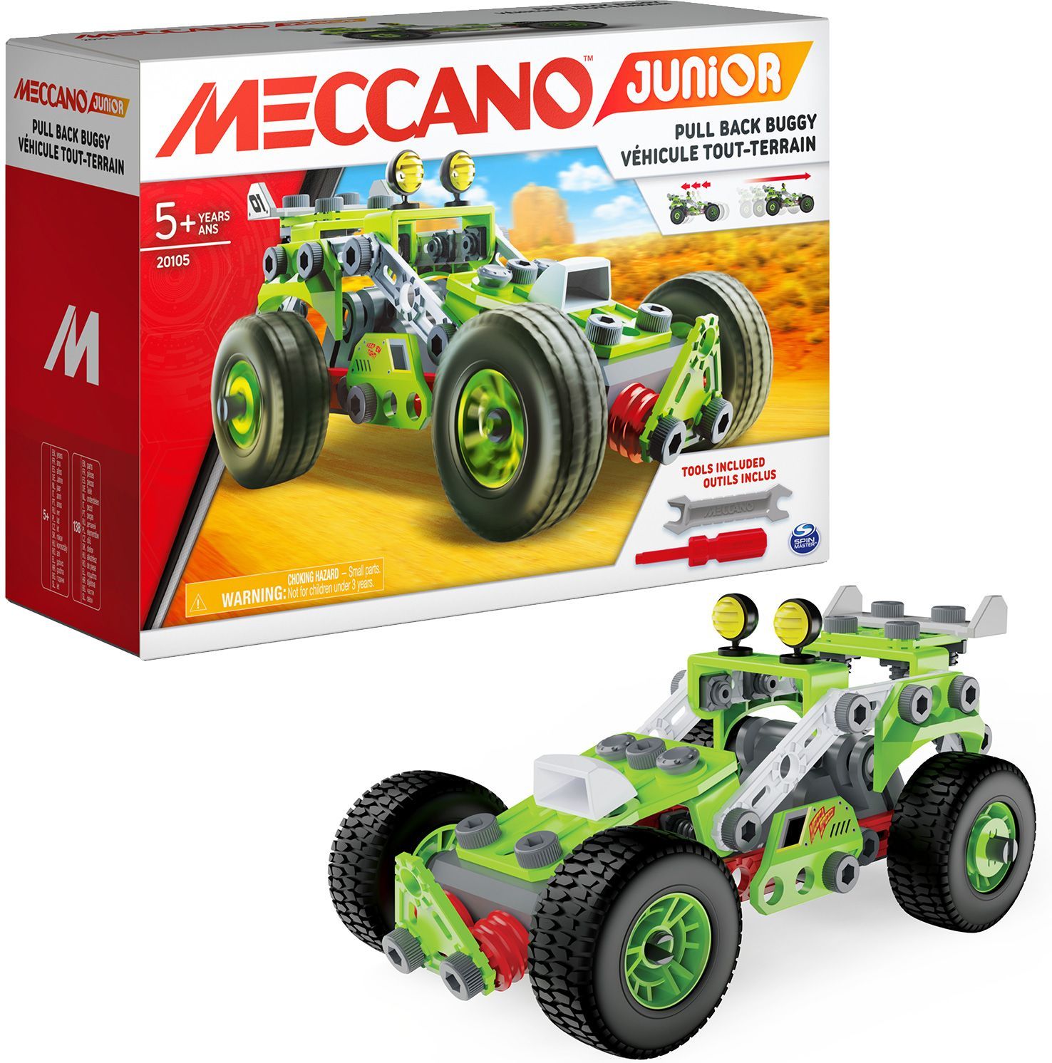 Coffret de Construction Ma Voiture à Rétrofriction - BANDAI Meccano