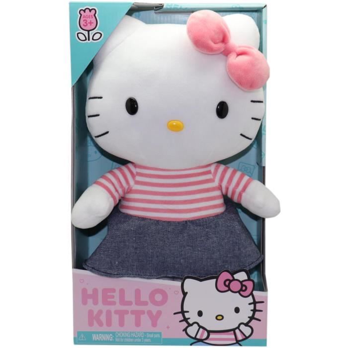 Image secondaire de Peluche - GPTOYS - HELLO KITTY - HKT131 - Modele robe denim - 30 cm - Des 3 ans