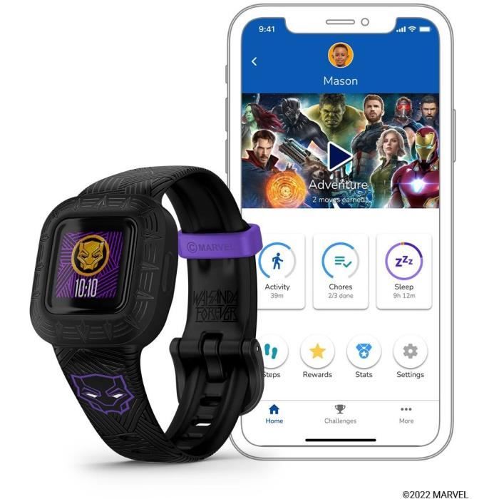Bracelet d'activité pour enfants GARMIN Vívofit JR. 3 Édition Spéciale Black Panther