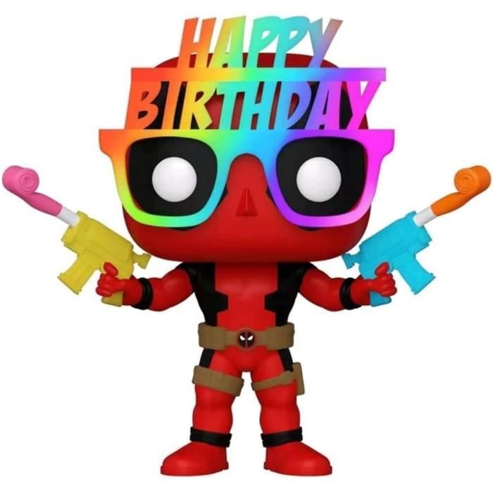 Image secondaire de Figurine Funko Pop! Marvel : Deadpool Birthday Glasses Tete oscillante 783
