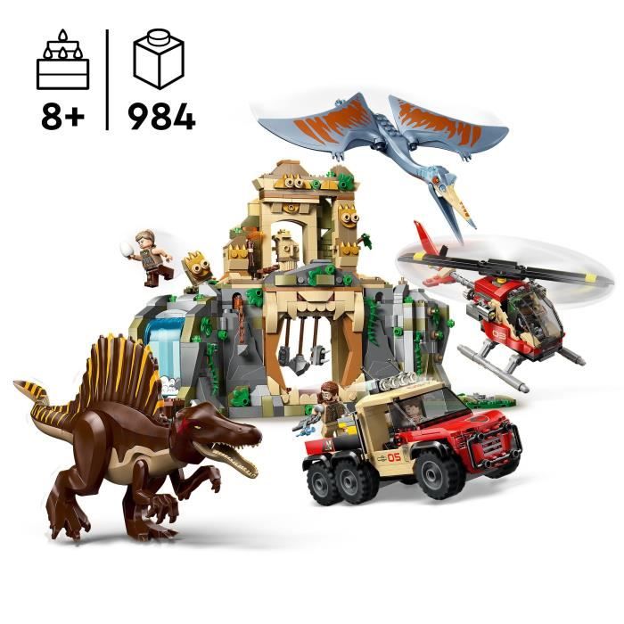 Image secondaire de LEGO Jurassic World 76976 Mission Aérienne avec le Spinosaure et le Quetzalcoatlus - Jeu