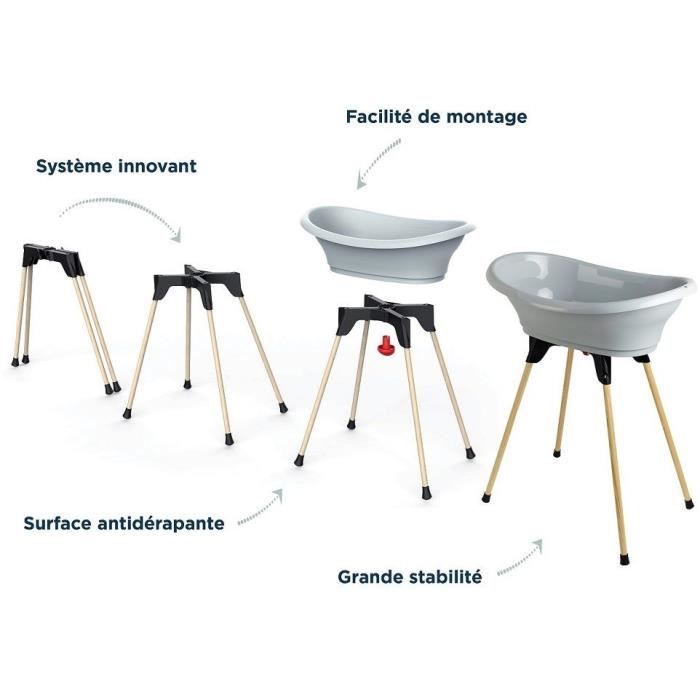 Image secondaire de Pack Bain VASCO 9 en 1 - THERMOBABY - Gris Charme