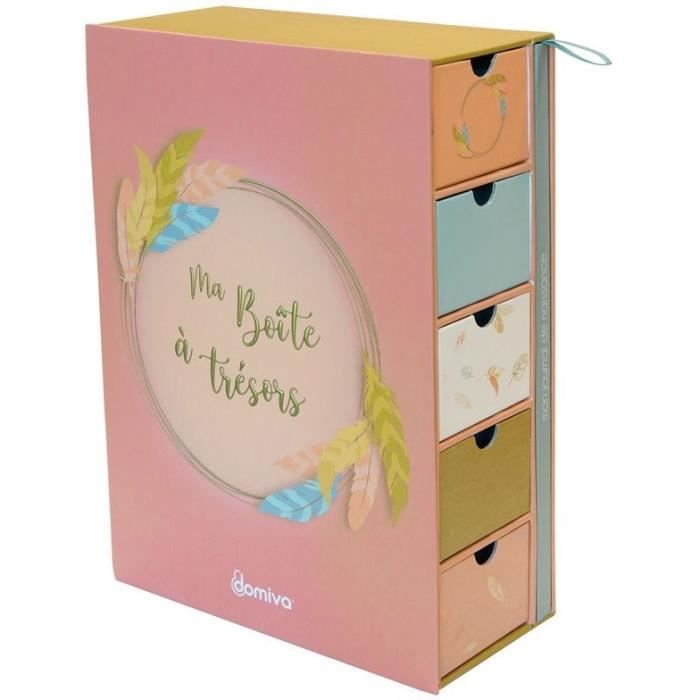 COFFRET BOÎTE a TRÉSORS + JOURNAL DE NAISSANCE HAPPY