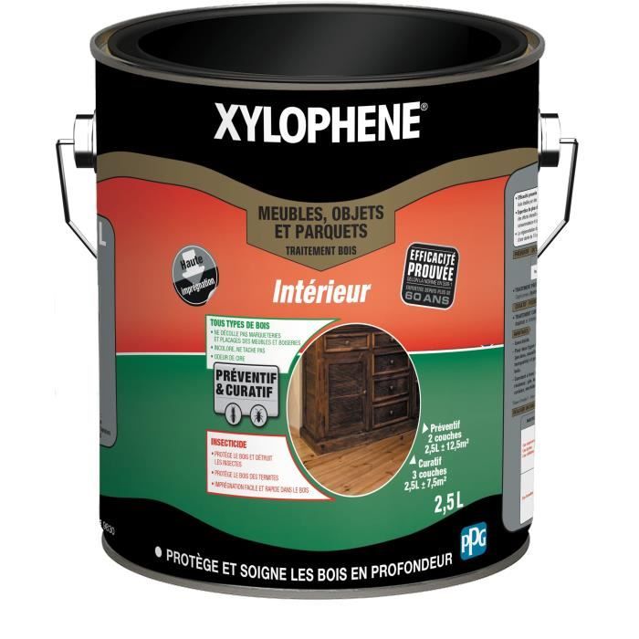 Special treatment for furniture, objects & parquet floors - XYLOPHENE - 2.5 L