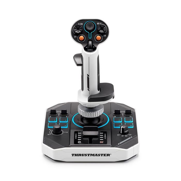 Image secondaire de Joystick spatial - THRUSTMASTER - Sol-R 1 Flightstick - 44 boutons - Technologie H.E.A.R.T. 16 bits - Ambidextre avec base