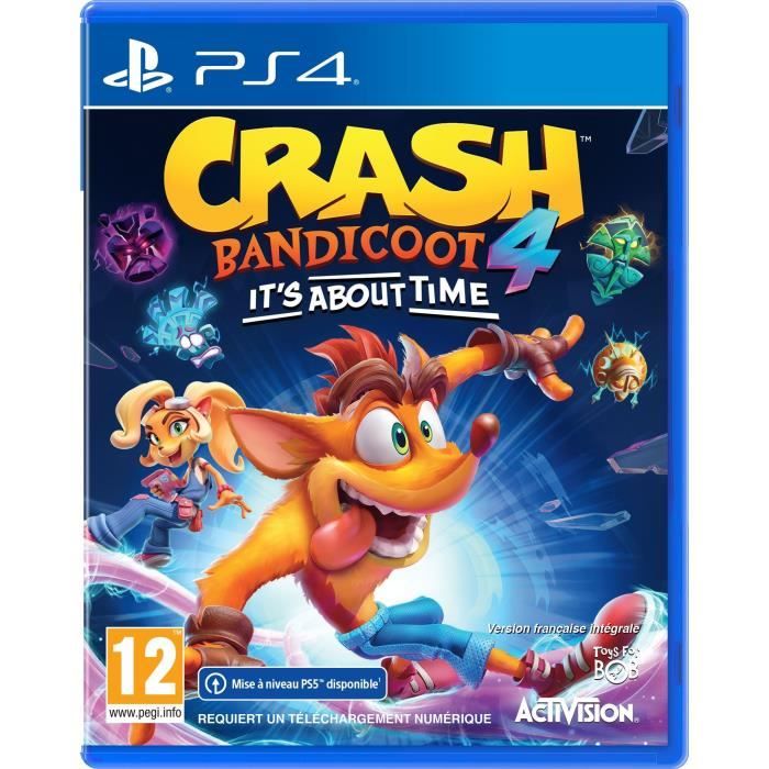 Crash Bandicoot 4 : It's About Time Jeu PS4 (Upgrade Gratuit pour PS5)
