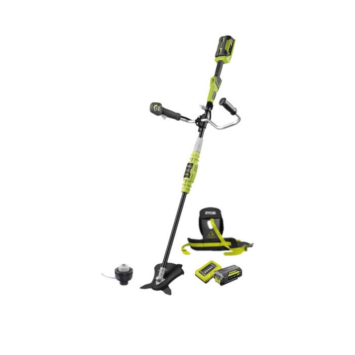 RYOBI - 36V Brushcutter - � wire 1 x 1.65 mm - 3-tooth Tri-Arc+� blade 26 cm - 36V 4.0 Ah battery & charger - RBC36X26BG2-140