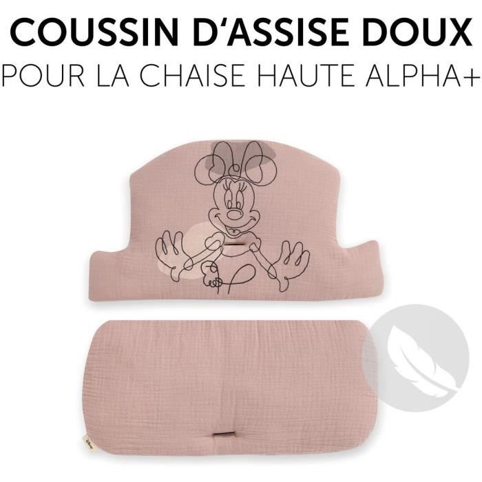 Image secondaire de Coussin pour chaise haute - HAUCK - Anti-dérapant - Minnie Rose