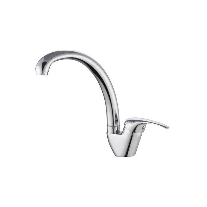 Mitigeur d'évier de cuisine Newbury - Chrome avec bec mobile