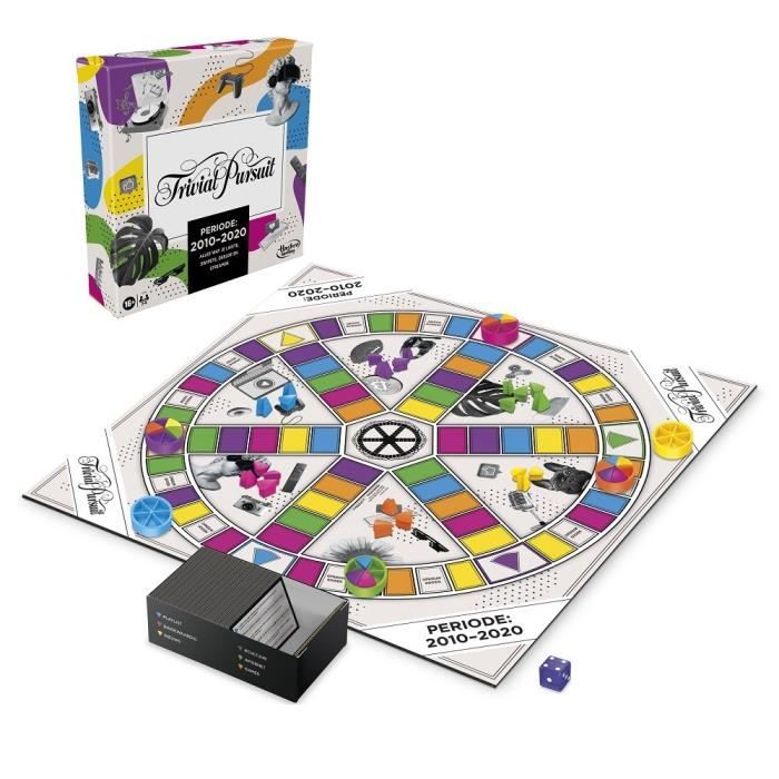 TRIVIAL PURSUIT - Décennie : 2010 -2020 - Jeu de plateau pour adultes et ados - VERSION FRANCAISE - des 16 ans