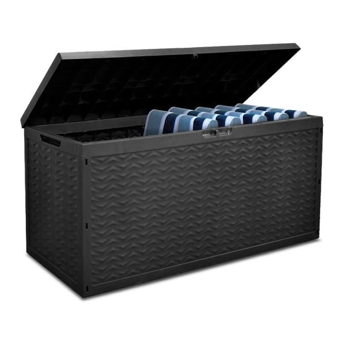 Image secondaire de Coffre de Rangement Extérieur TOOD en Résine 330 L - Gris Anthracite