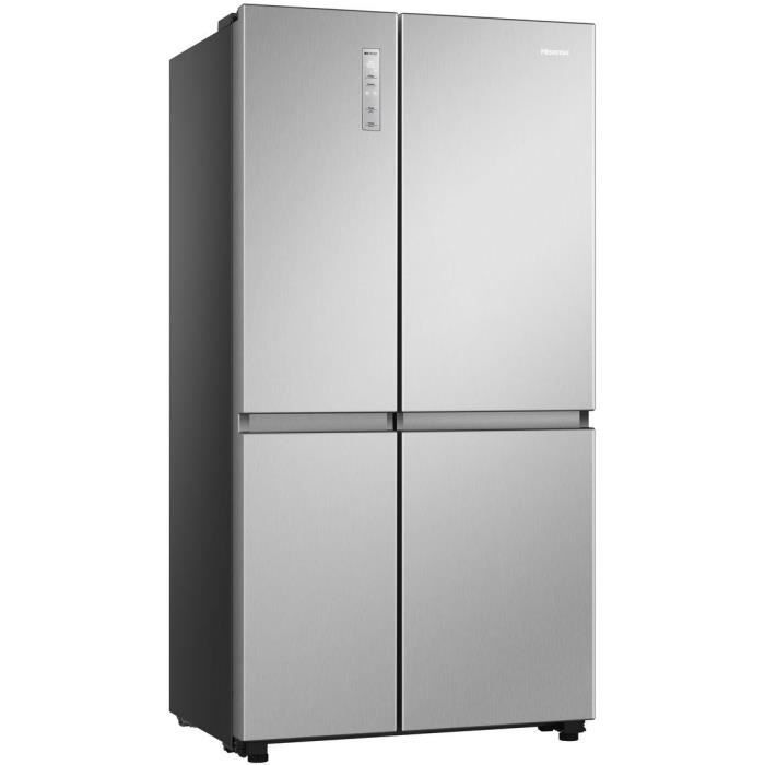 Réfrigerateur amérciain HISENSE RS840N4ACF - Multi-portes - 652 L - L98 cm - Inox