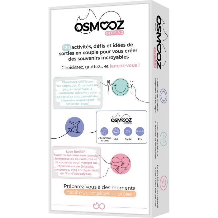 Image secondaire de Jeu Couple - Osmooz Défis a 2 - Jeux de société - Jeu de Carte  Cadeau Femme  Cadeau Homme - Cadeau Couple Original