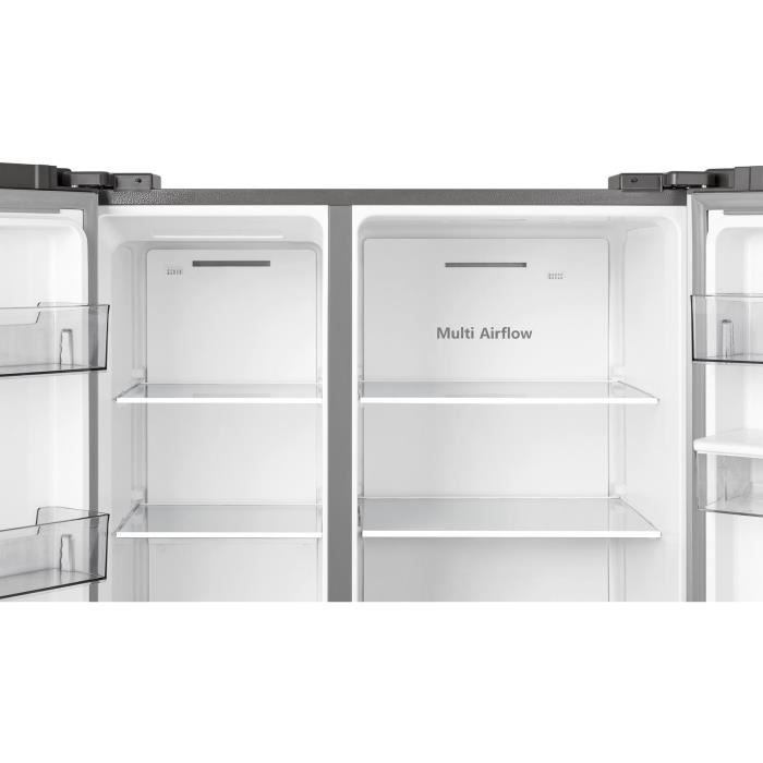 Réfrigerateur amérciain HISENSE RS840N4ACF - Multi-portes - 652 L - L98 cm - Inox