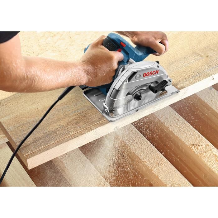 Scie circulaire BOSCH PROFESSIONAL - GKS 165 en boite carton avec 1 lame bois