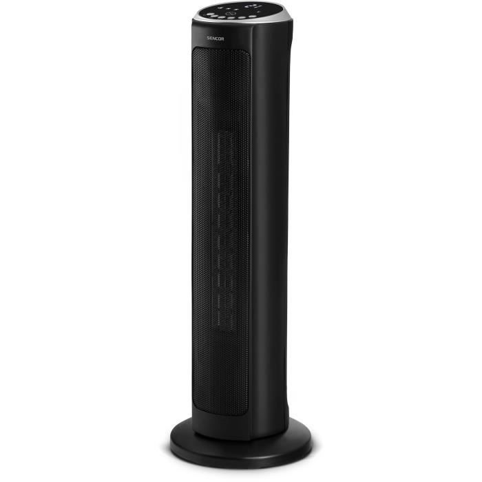 Radiateur tour en c�ramique - SENCOR - SFH 8990BK - Jusqu'a 2000 W - 3 modes - 24 m� / 60 m� - T�l�commande - Noir