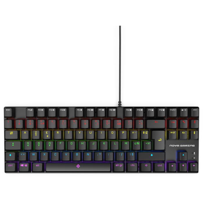 Clavier Mécanique Gamer Nova Gaming Sculptor TKL avec LED RGB