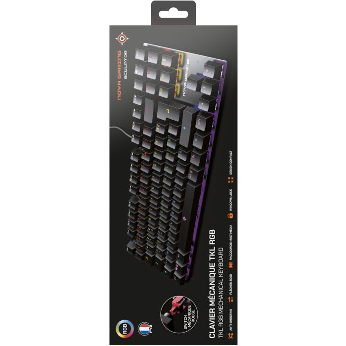 Image secondaire de Clavier Mécanique Gamer Nova Gaming Sculptor TKL avec LED RGB