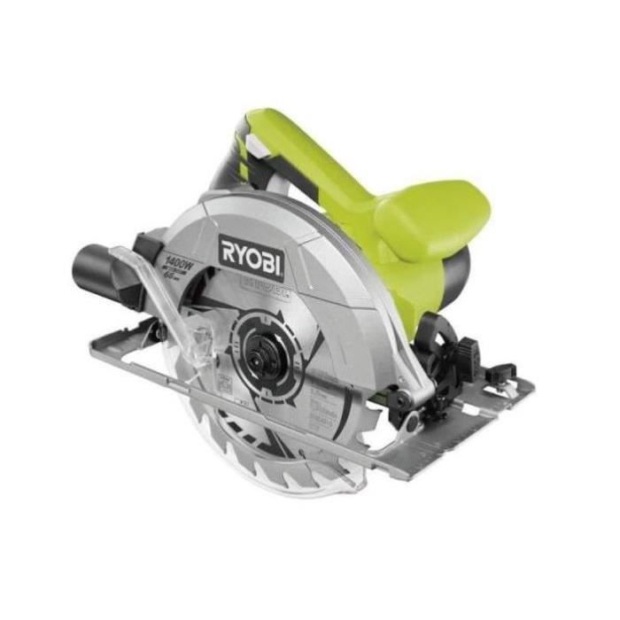 Image secondaire de RYOBI - Scie circulaire 1400 W - diam. 190 x 16 mm - 66 mm a 90° - Livrée avec 1 lame 20 dents + 1 lame 48 dents - RCS1400-KB48