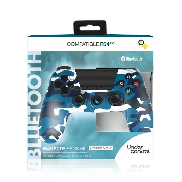 Manette - Under Control - BT Urban Bleu Camo 3.5 JACK - PS4