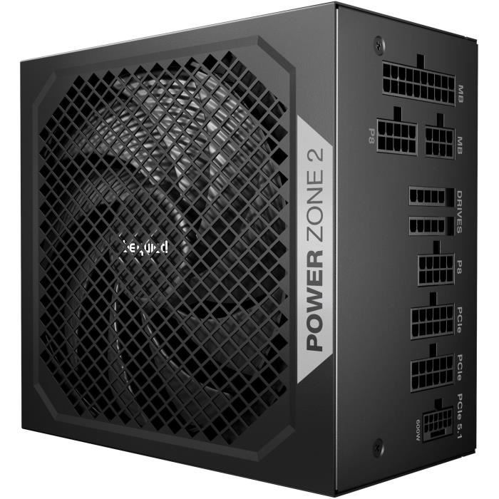 Alimentation PC - BE QUIET! - POWER ZONE 2 - 1000 W - Certifié 80 Plus Platinum - Modulaire