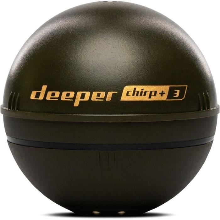 Sondeur de peche sans fil avec GPS et création carto 3D - DEEPER - CHIRP+3D - Noir