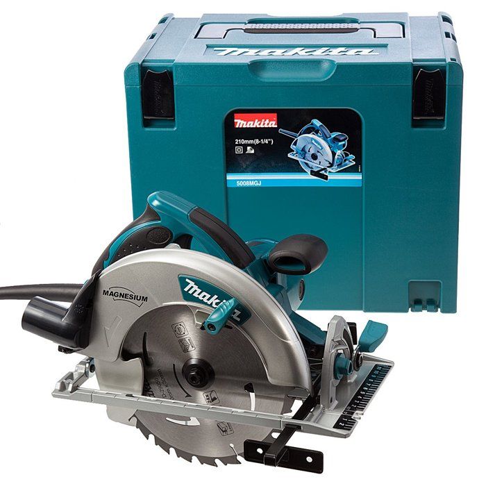 Scie circulaire 1800W MAKITA 210 mm (Livrée avec coffret de transport Makpac) - 5008MGJ