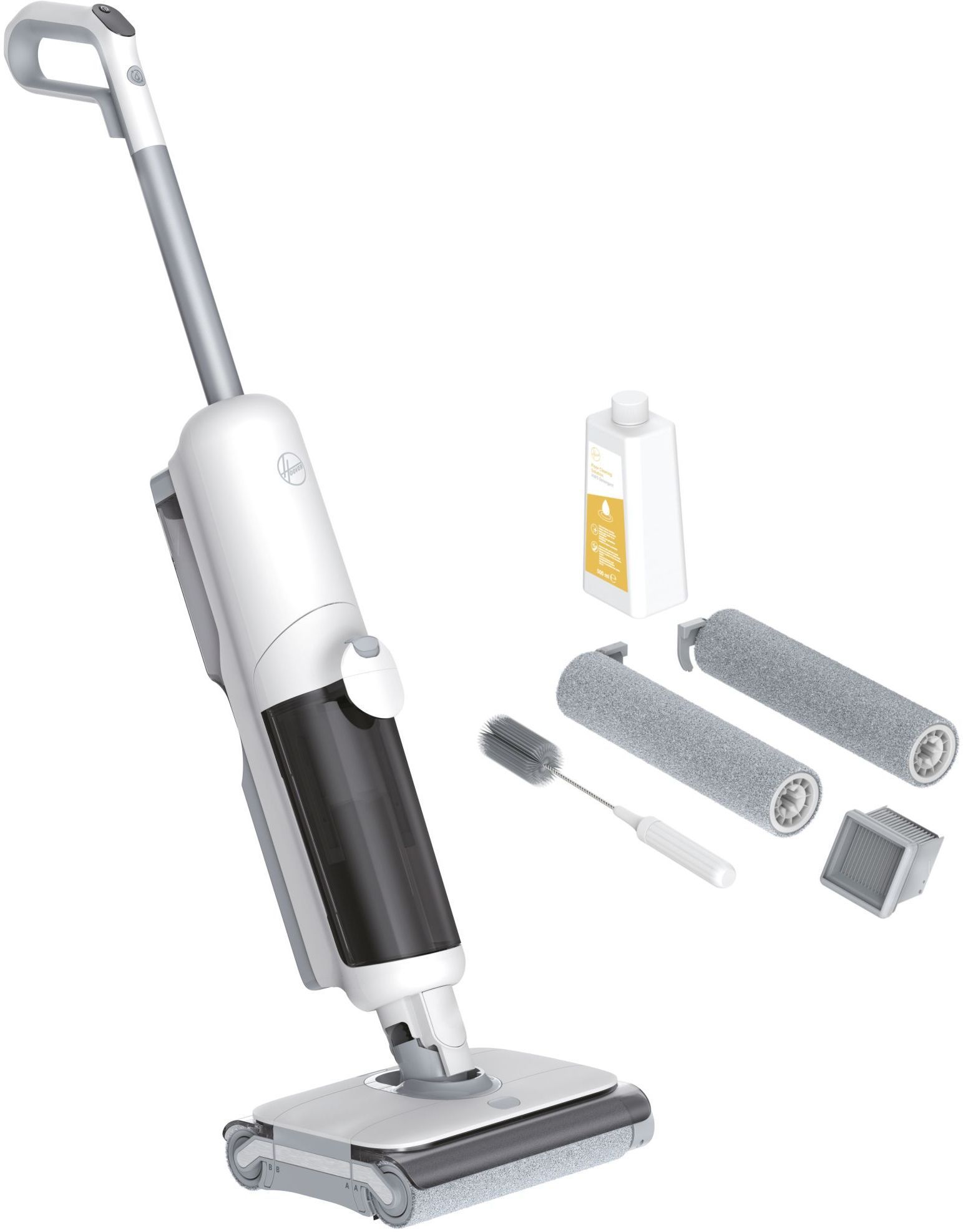 HOOVER HW500 - Aspirapolvere e lavapavimenti senza fili - Doppi rulli - Motore ad alte prestazioni da 230 W