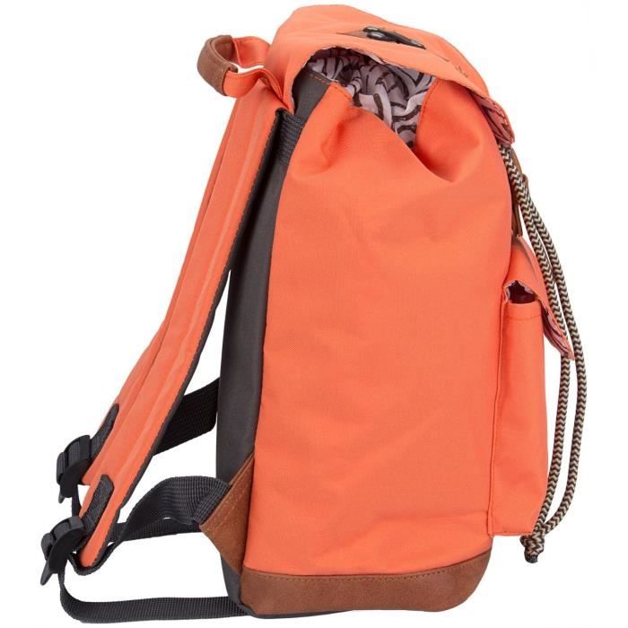 ABBEY Sac a dos du quotidien - Polyester 300T - Poignée sur le dessus - Dim : 20 x 13 x 29 cm - Rouge Corail