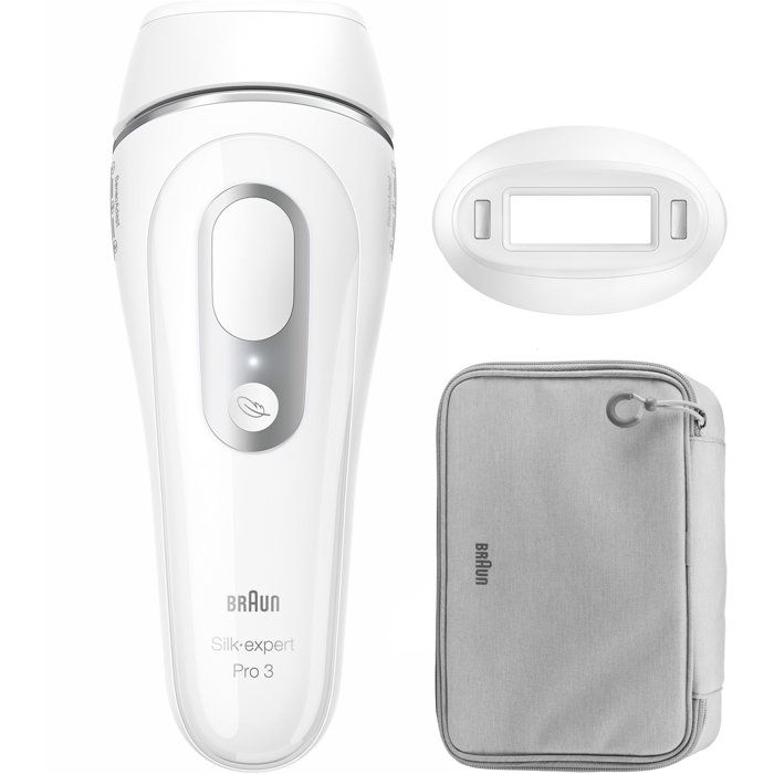 Pulsed light epilator - BRAUN - PL3020 - 3 intensity levels - 300,000 flashes - Face and body